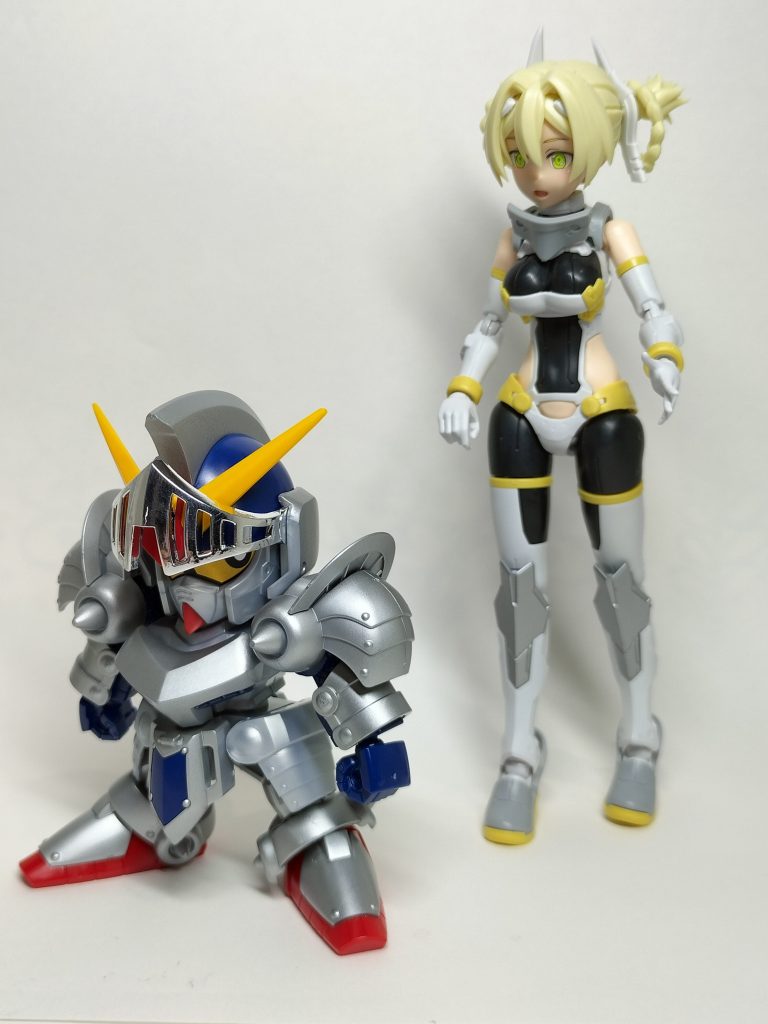 撮影後はちゃんとナイトガンダムさんにお返ししました。「ありがとうございます、勇者様✨️」「 ⋯構いませんよ」男前なラクロアの勇者さん。