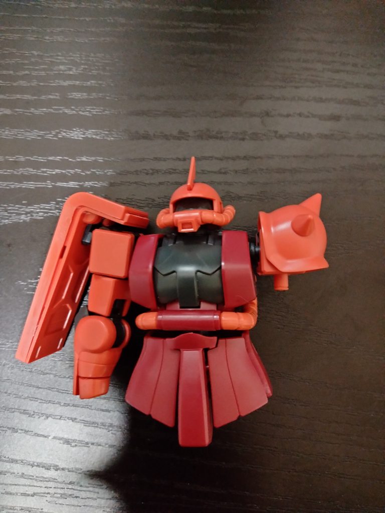 作品名：シャア専用ザク🦞<p>途中まで作りました🙆 やっぱりシャア専用ザクはカッコいい👯</p>
