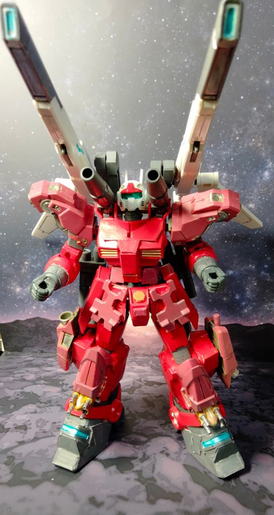 デミバーディングの肩をガンキャノンに装備させたいというのは前から考えてましたが、サテライトキャノンは偶然の思いつきでした