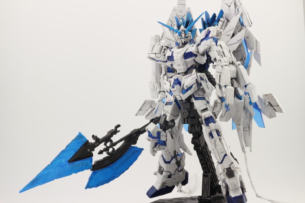 青については三種類の塗装方法を試してみました。