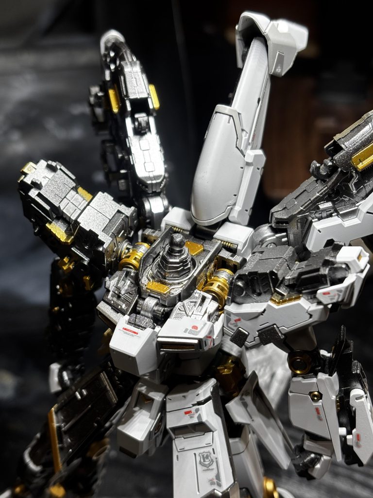 パーツ数に圧倒されつつ内部フレームもチラ見えするところを中心に塗装してみました。