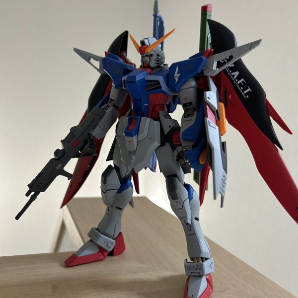 ジャンク品rgデスティニーガンダム改造機｜kaihaさんのガンプラ