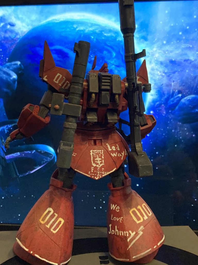 『お願いだ!ジョニー!』という、ユーマに『俺はレッド ウェイラインだ!』なんて、セリフを思いながら、マーキングを描いてみました!