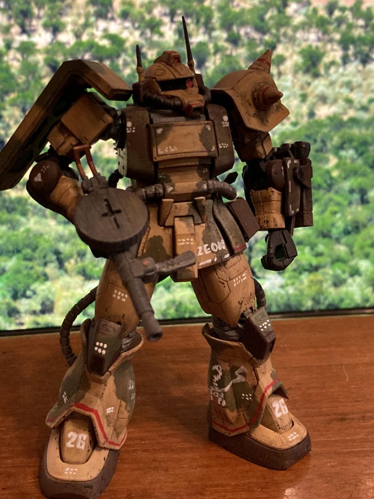 で、これは塗装としては、旧MSVの塗装レシピを参考にやってみました‥が、指示通りに塗料は使いましたけど、なんか？違うかなー？まあ、でも自分的にはいい感じなったと思います^_^