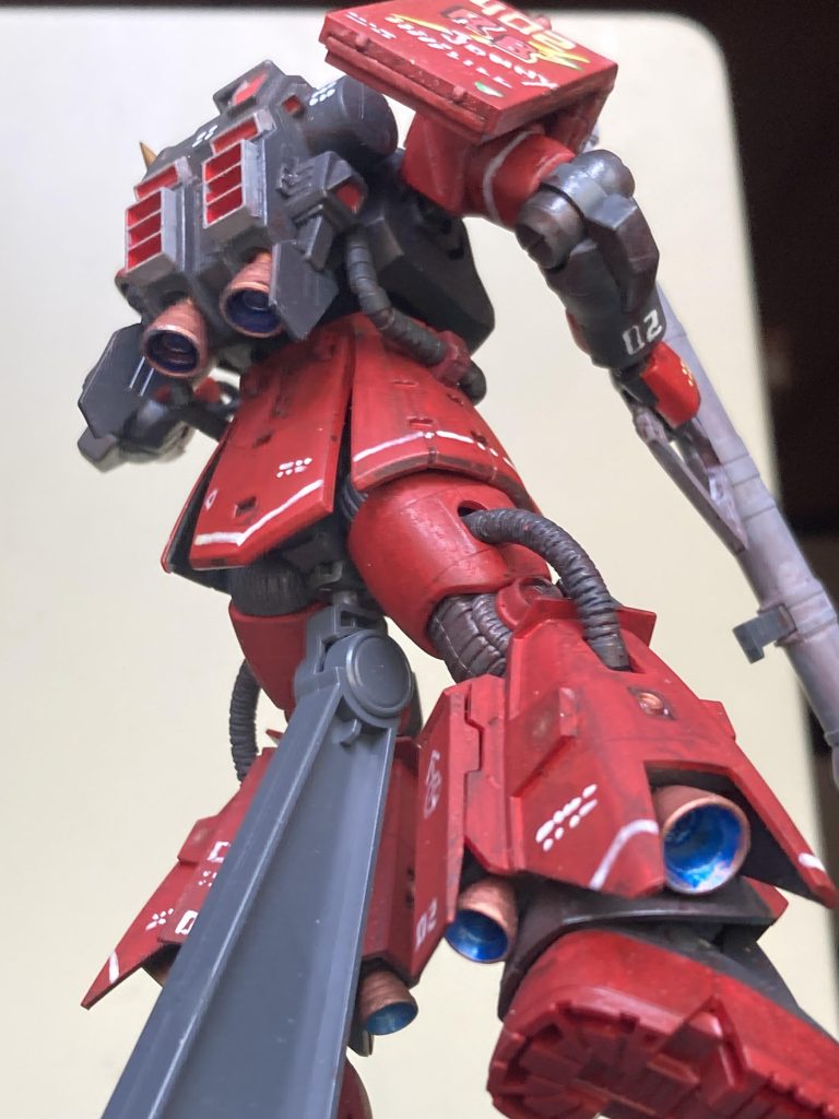 バーニア内を青く塗る方法を試してみました.最近は赤ではなく、青くされてる方が多いですね。^_^