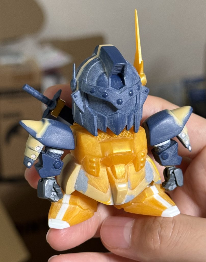 サフを吹く前の状態です。