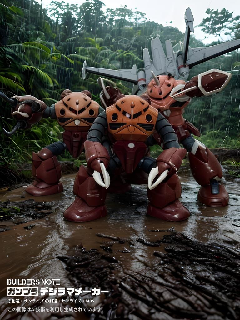 ズゴック赤い３連星😆