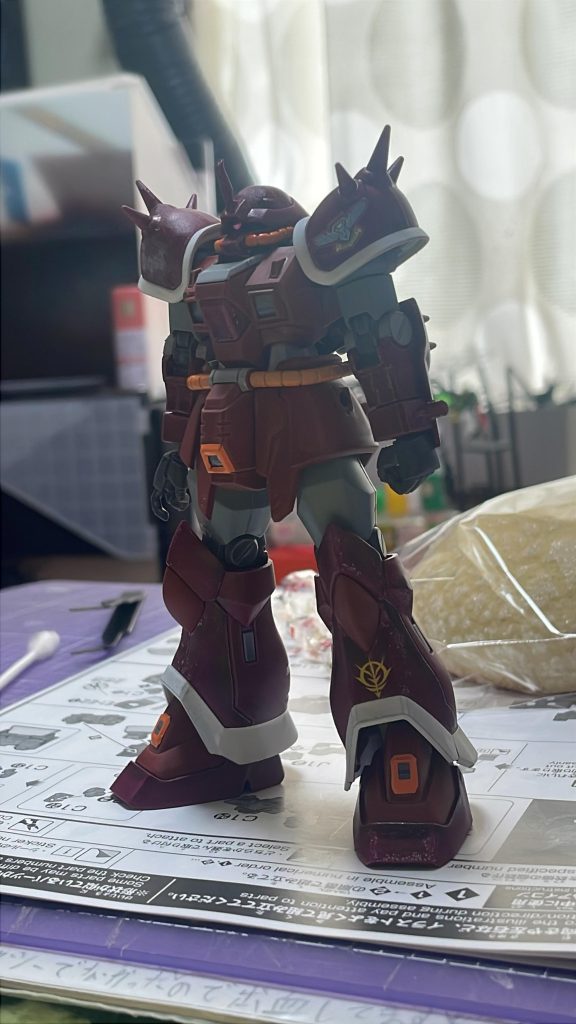 ③トップコート掛ける前(逆光ですまない(gundam-kao5))