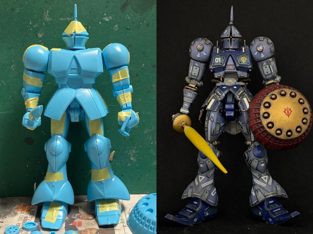 最初の仮組みとの比較です。結構、変わりました。