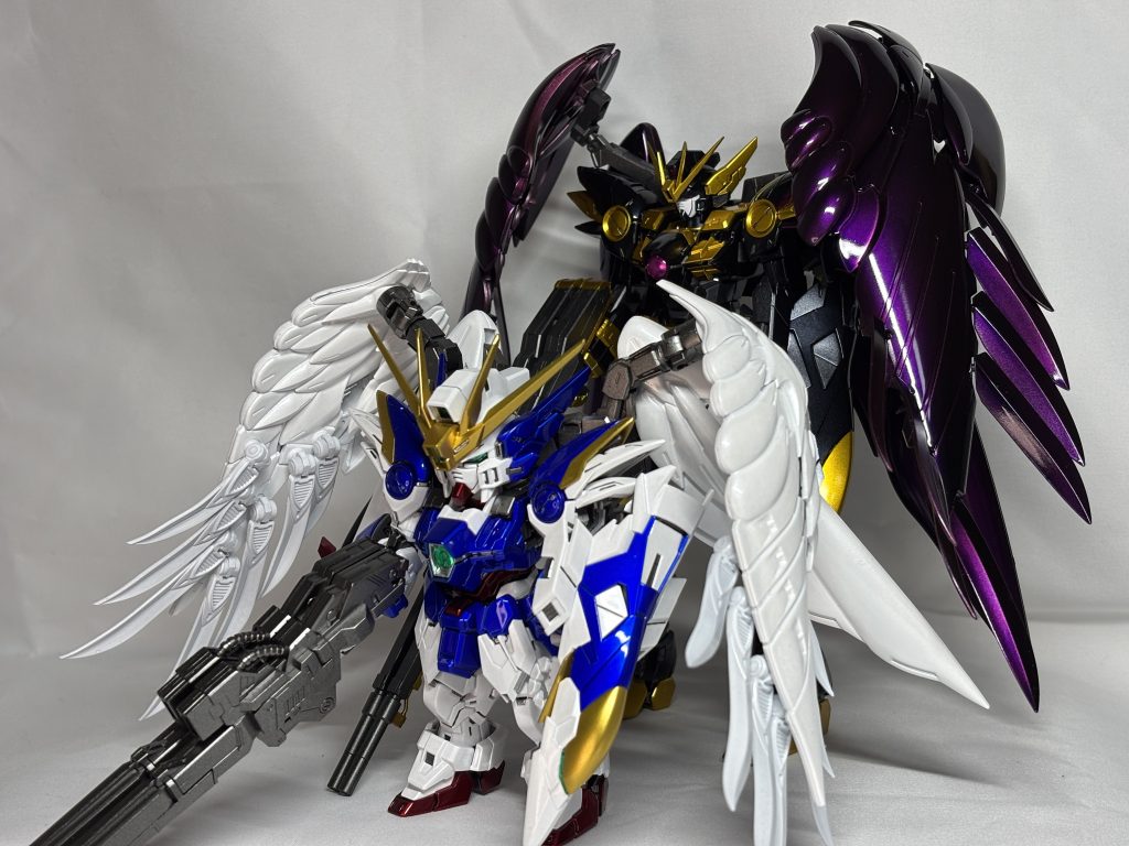 息子と比較。こいつもキャンディー塗装です。