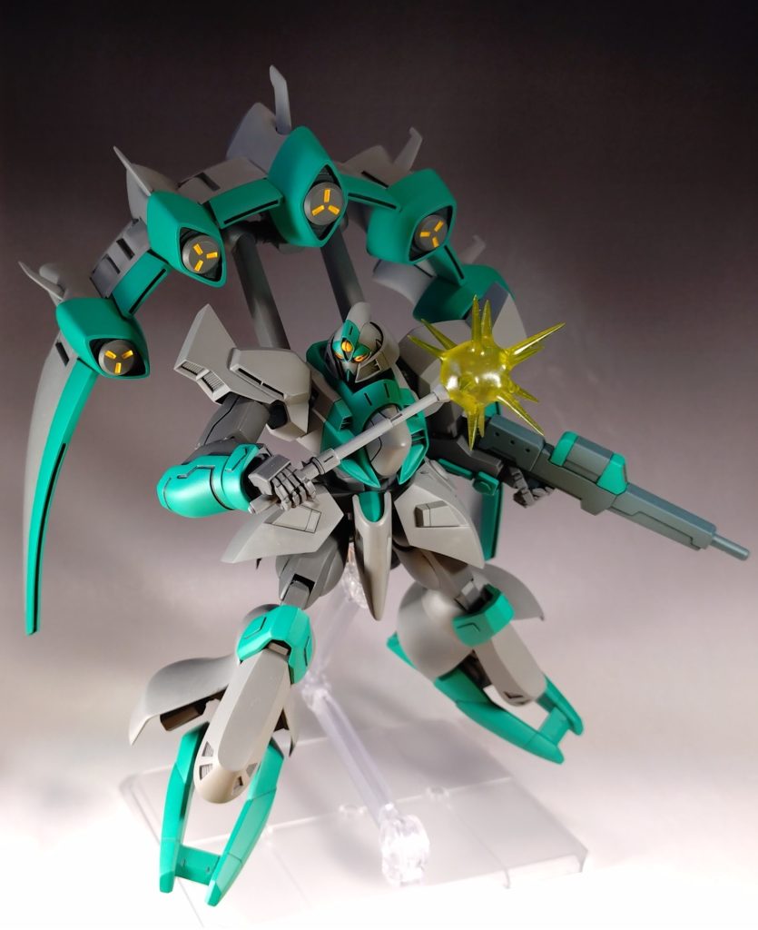 以下2025.04.05追記本体の完成から早半年が経ってしまいましたが武器が完成したので画像を追加しておきますビームメイスを製作原型を作ったものの複製が困難を極め方針変更。形にはなりましたが課題が残りました