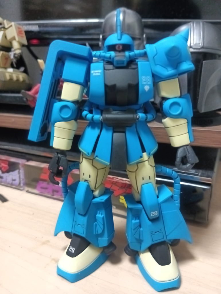 他の専用機高機動型ザクIIと違ってパーソナルシンボルが無いので少し寂しい