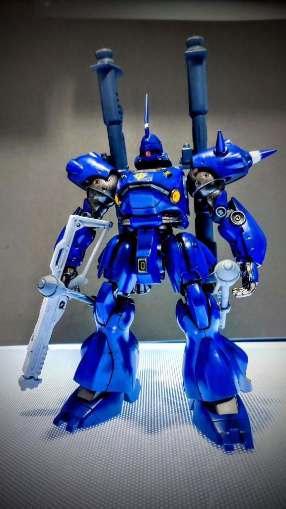 黒サフ→ブルーの重ね塗り