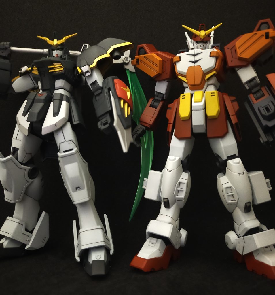 以前製作したデスサイズと一緒に飾りたかったので作風を寄せました。デカールも使用してないシンプルな作品となってます。