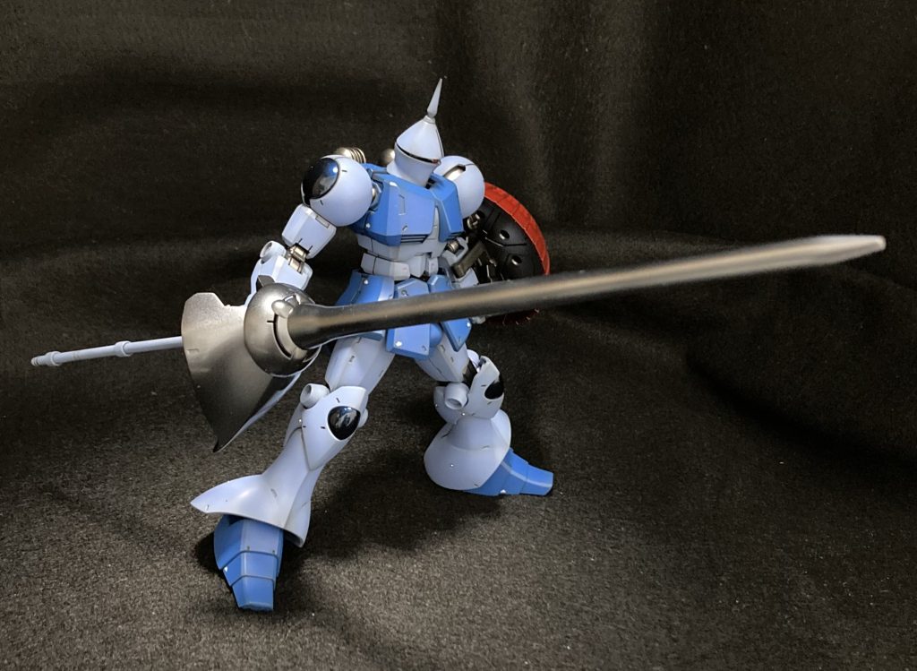 槍の全体を入れるとこんな感じ。適当に作ったので、色々と雑です。