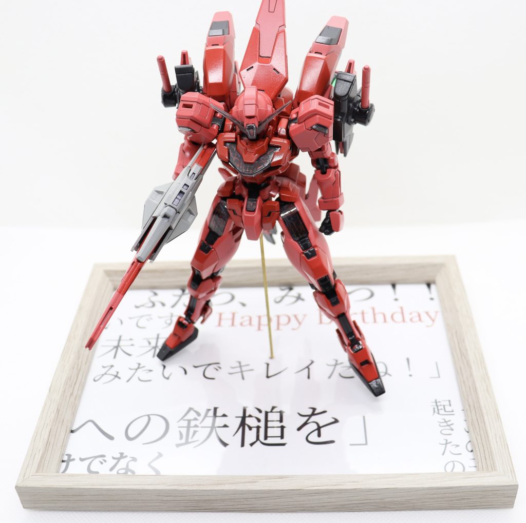 台座も作成してこんな感じで展示されてました