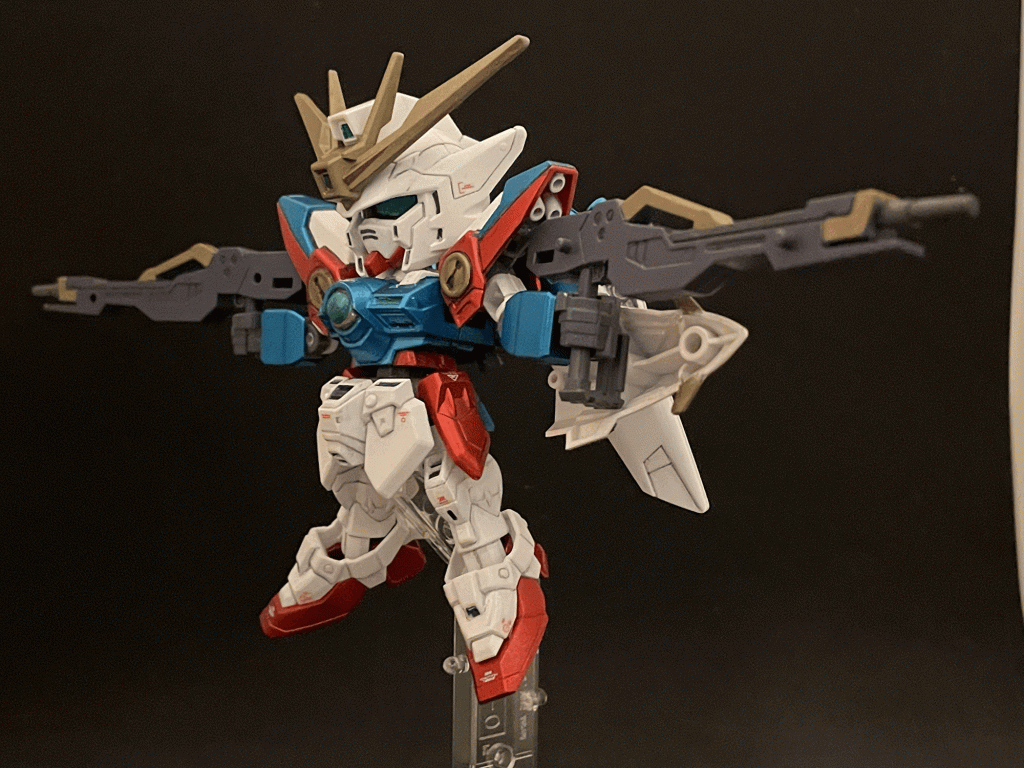 遊びで作ったローリングバスターライフルのGIFアニメw 画像をタップするとくるくる回るのが見られます(=゚ω゚)ノゼロのプラモでみんなやるよね、この遊び方w