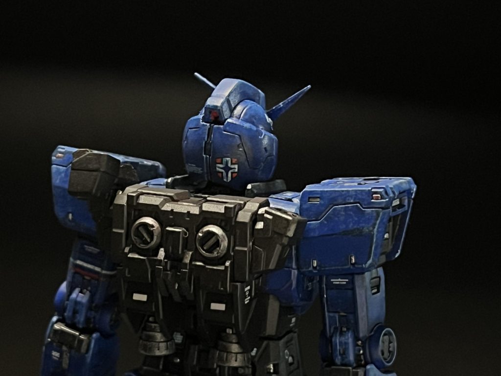 後頭部のランバ・ラル機マークがチャームポイントです。