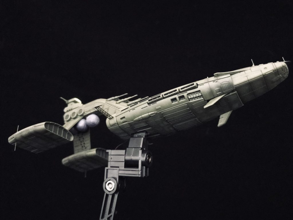 わかりにくいですが鼻先2箇所とエンジンにアンテナを施しております。（IGLOO設定資料集参照しました）