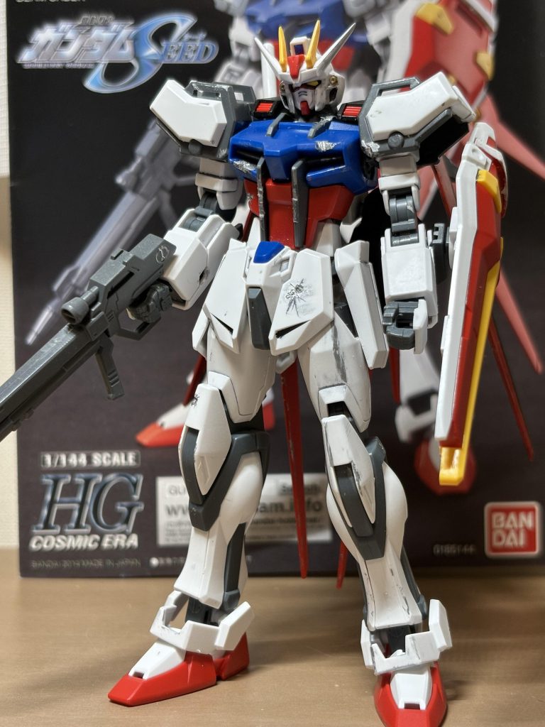 ストライク、カッコいいですよね。ストライカーパックシステムはよく考えられた機構だと思いますね。中でもエールは一番かっこいい！