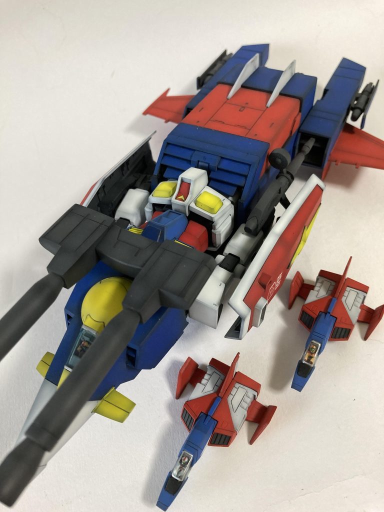 この形態をGアーマーと呼ぶらしいですコアファイターは二機あります