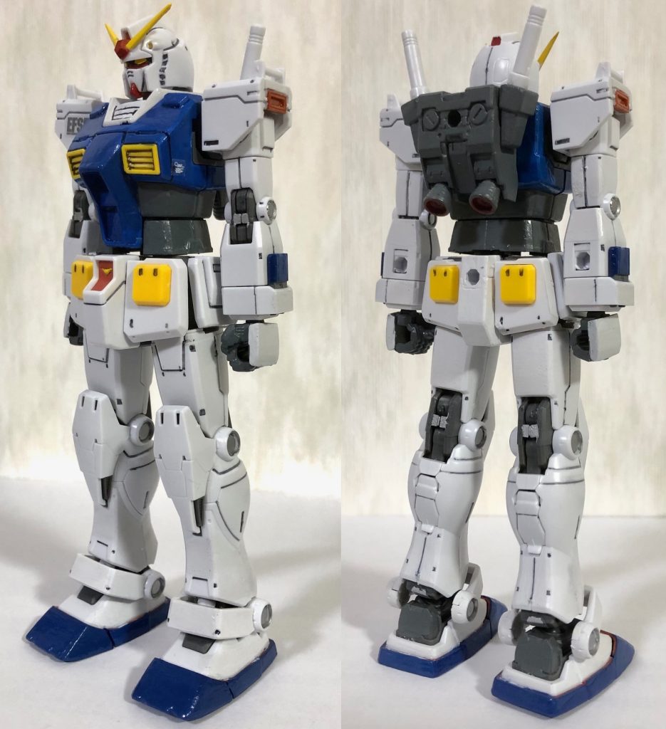 「G-3マイルド」はG-3ガンダムのデータを基にモスク・ハン博士が新たに開発した機体で、RX-78ガンダムの予備パーツと陸戦型ガンダム、オーガスタ系モビルスーツのパーツを掛け合わせて作られた。学習型コンピューターにはタカとユージの2機のガンダム（1号機のプロトタイプと2号機のガンダム）の戦闘データがフィードバックされている。また、コアブロックシステムの代わりに全天周囲モニターとリニアシートが試験的に導入されている。機体の色は白と青をメインに、頭部のアンテナはイエローに塗装されており、どことなくアレックスを連想させるカラーリングが特徴。