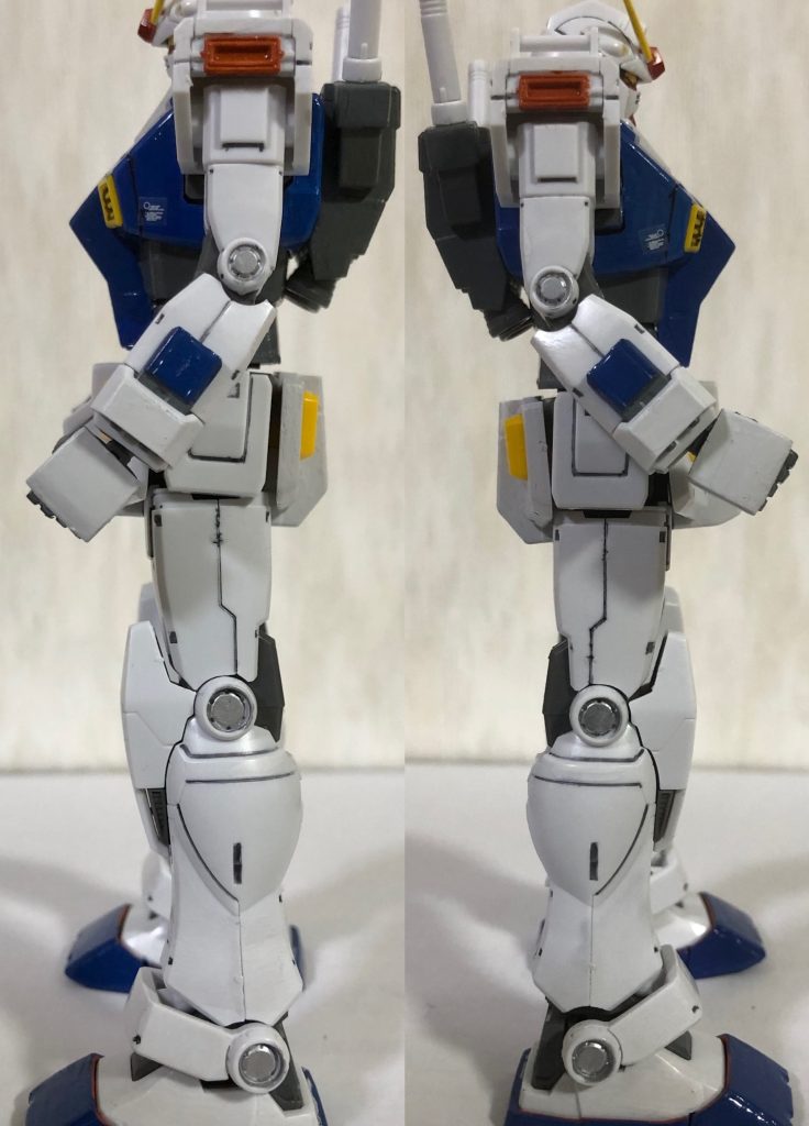 機体の関節部にはG-3同様マグネットコーティングが施されている。