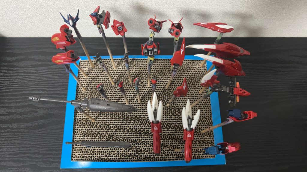 乾いた後の総組み上げです。