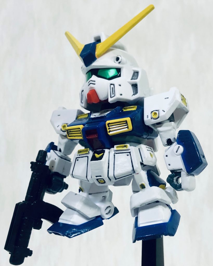 旧BB戦士アレックスのパケ絵風のポーズ(gundam-kao3)