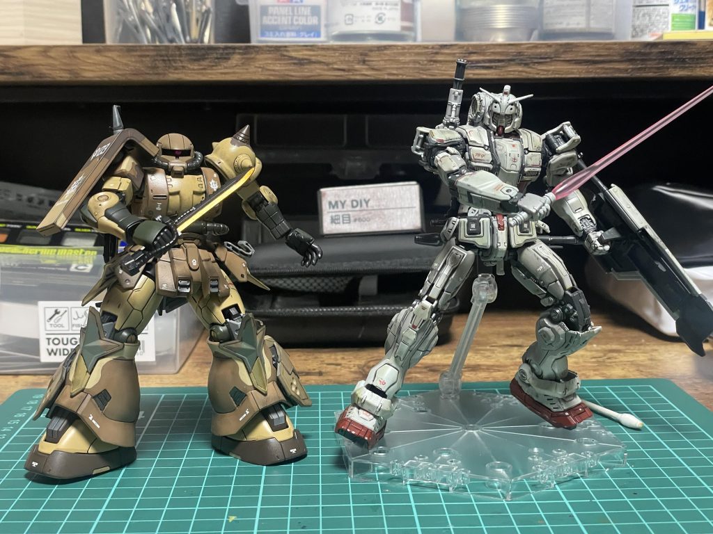 1/144 ガンダムEXと並べてみましたこちらも投稿しているので、ぜひご覧ください