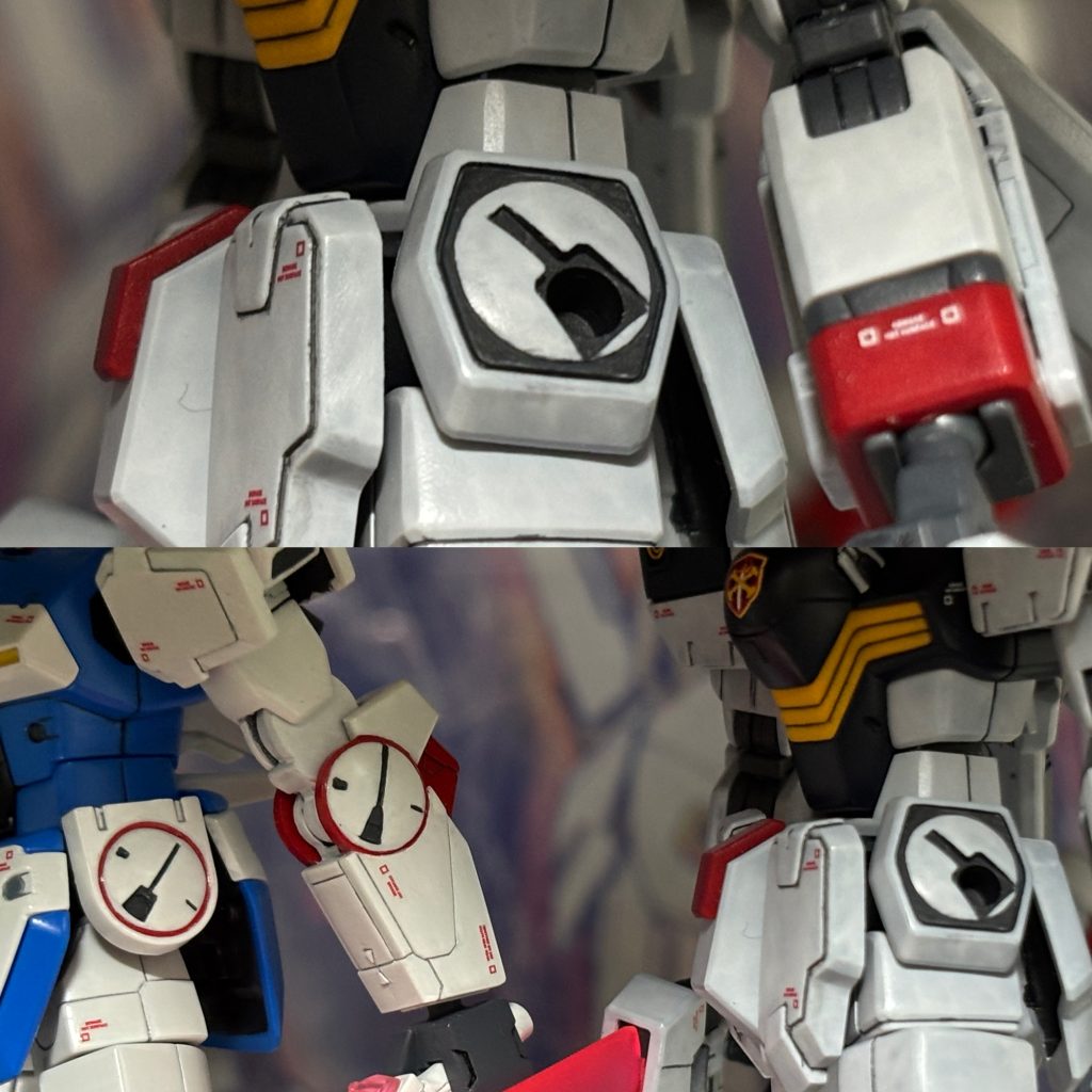 クロスボーンの好きポイントが腰のサイドアーマー。後のVガンダムに繋がるハードポイントの造形に歴史の繋がり、ロマンを感じずにはいられないのです！