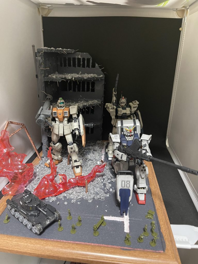 3機居ると落ち着くけど07小隊のジムなんで違和感があります。カレン機が揃うのはいつになることやら