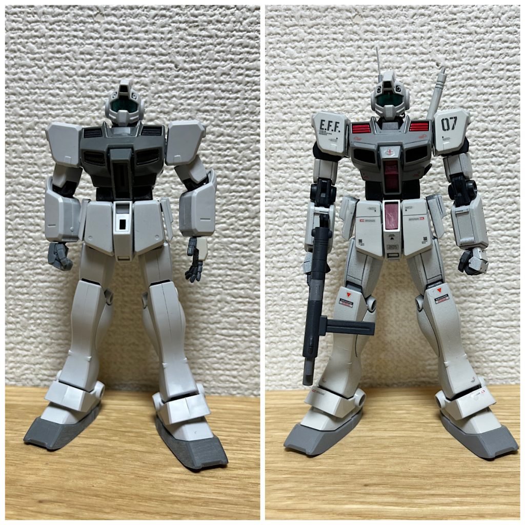 ここからはメイキングをちょっとだけ。変更前と後。延長工作でスラリとした印象になりました