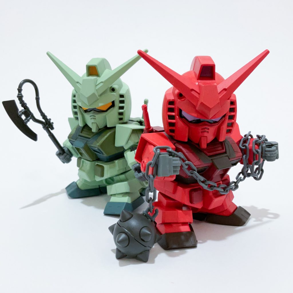 ハンマーと斧を持たせて。うん、マブってますねぇ。マブいじゃん！（マブ言いたいだけ）