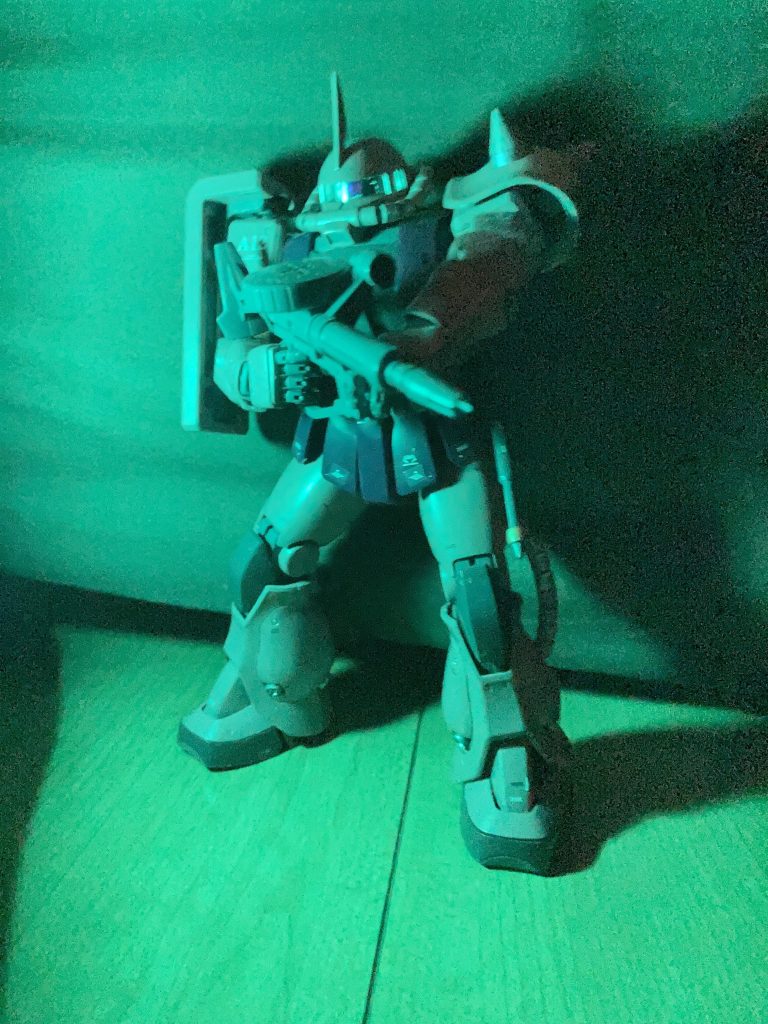 メガ粒子砲の閃光を浴びた体でのワンショット