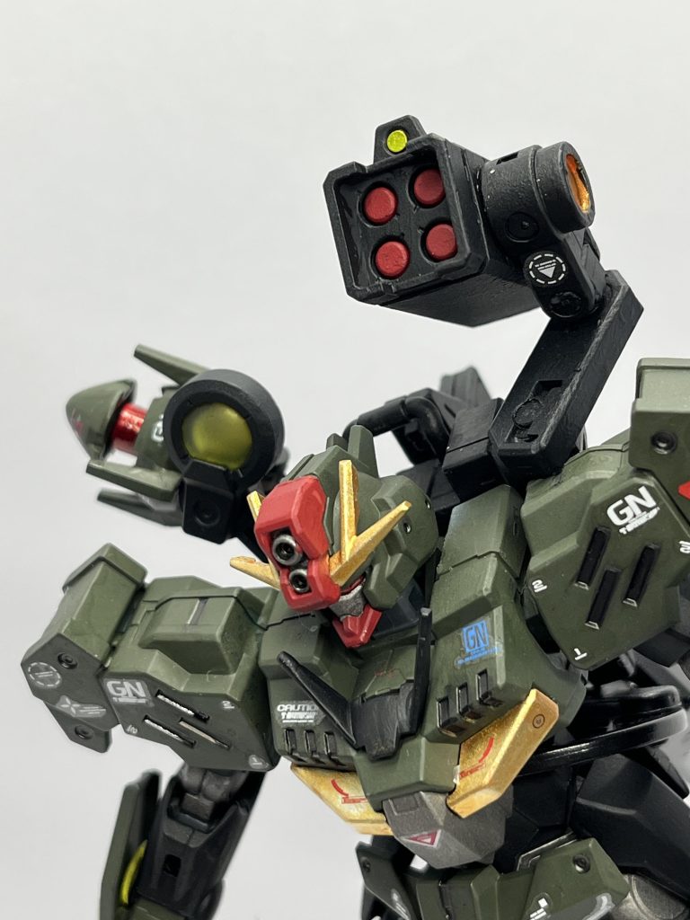 ミサイルに中継パーツ普通に組み立てるとミサイルの可動範囲がだいぶ限定的だったのでコマンドクアンタのキット余りパーツから作成ミサイルもより上下左右に発射姿勢が取れるようにしましたビルド系は余剰パーツも多くて好き(//∇//)