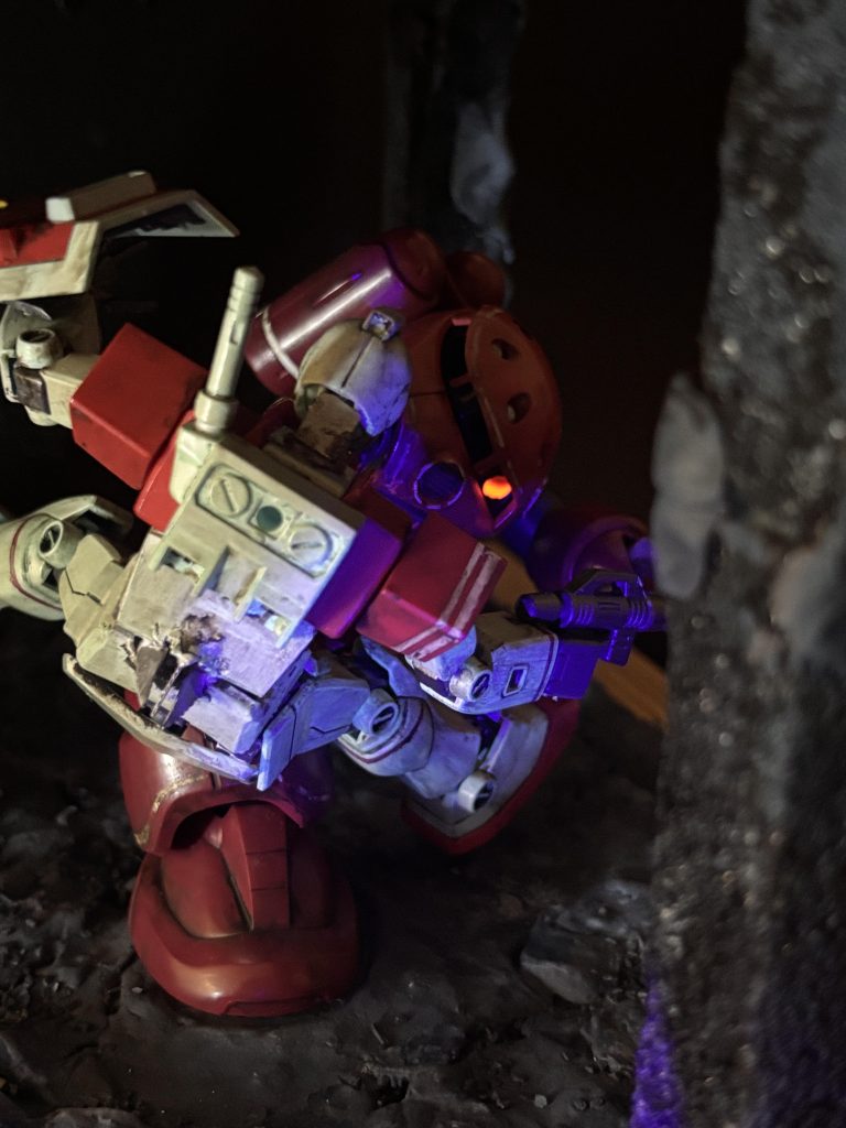 ジムの後ろ側から。