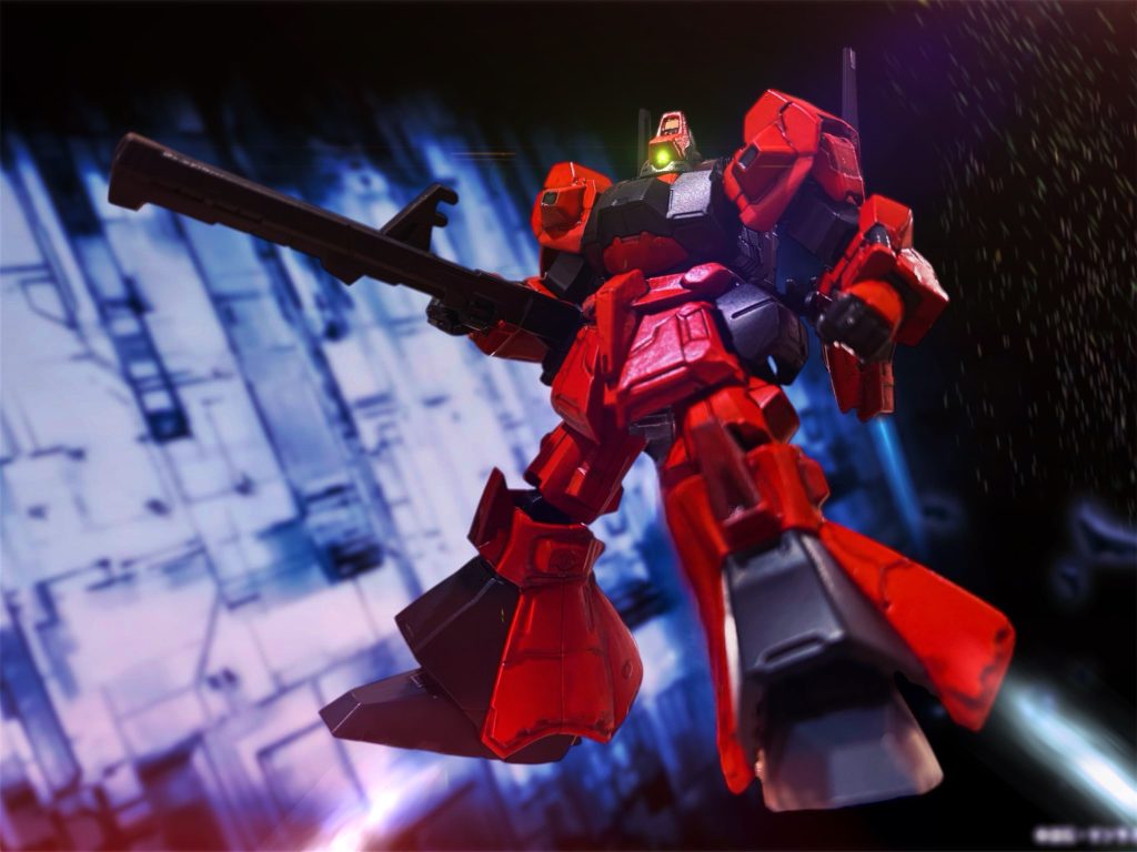 GフレームFA 赤い機体３機（ゲルググ、ザクR2型、リックディアス）–8枚目/制作者：押忍やすじろう