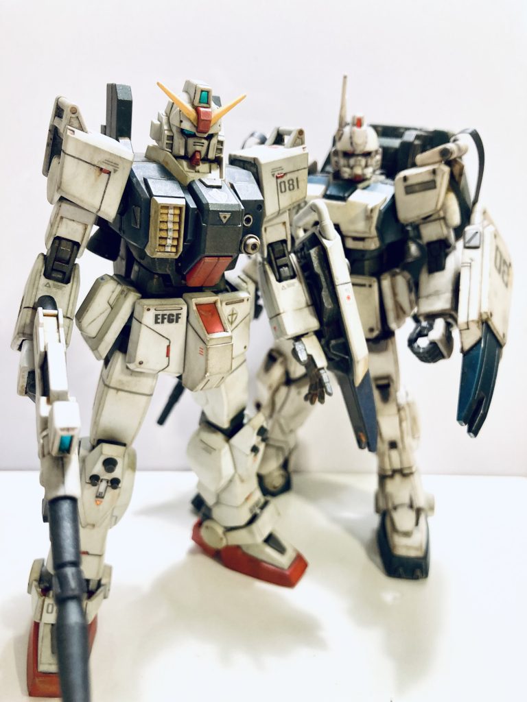 以前投稿したGUNDAM ez-8との08小隊ツーショット