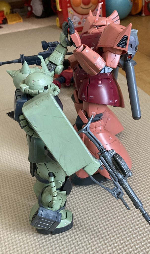 最後にJ型ザクですがハイタッチご覧いただきありがとうございました