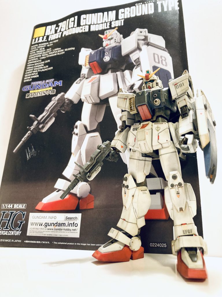 今回は説明書撮り、基本作例との比較。