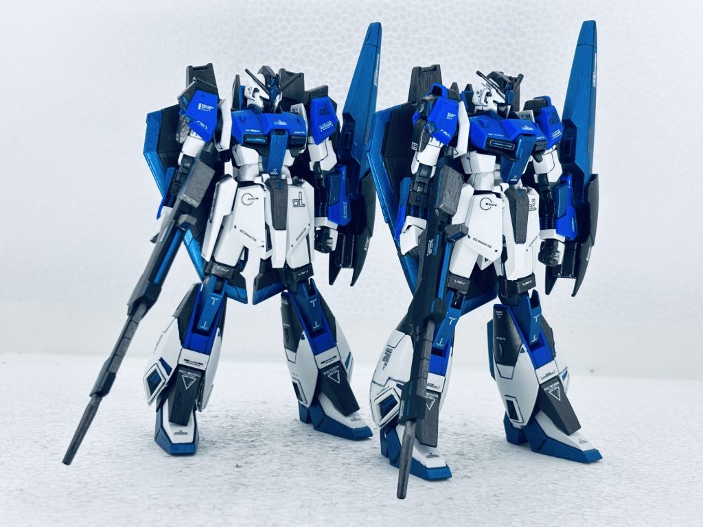 汚し前、揃い踏み。右0088.左リバイブ。