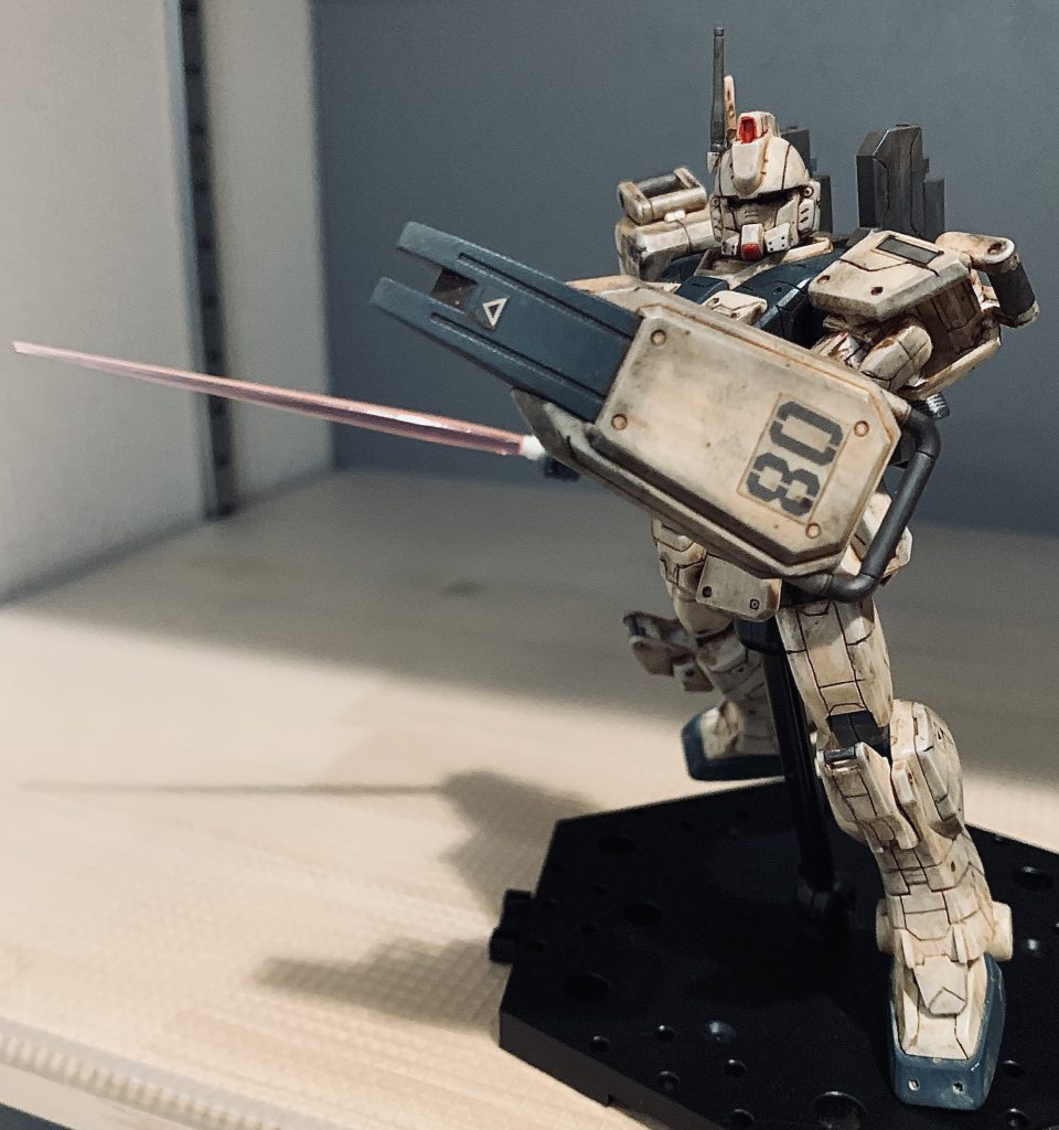 Ez-8はウェザリングがすごく似合うなぁと思っていて初めてするなら陸戦ガンダムかどっちかなと思っていた中でゲットできたので挑戦しました。