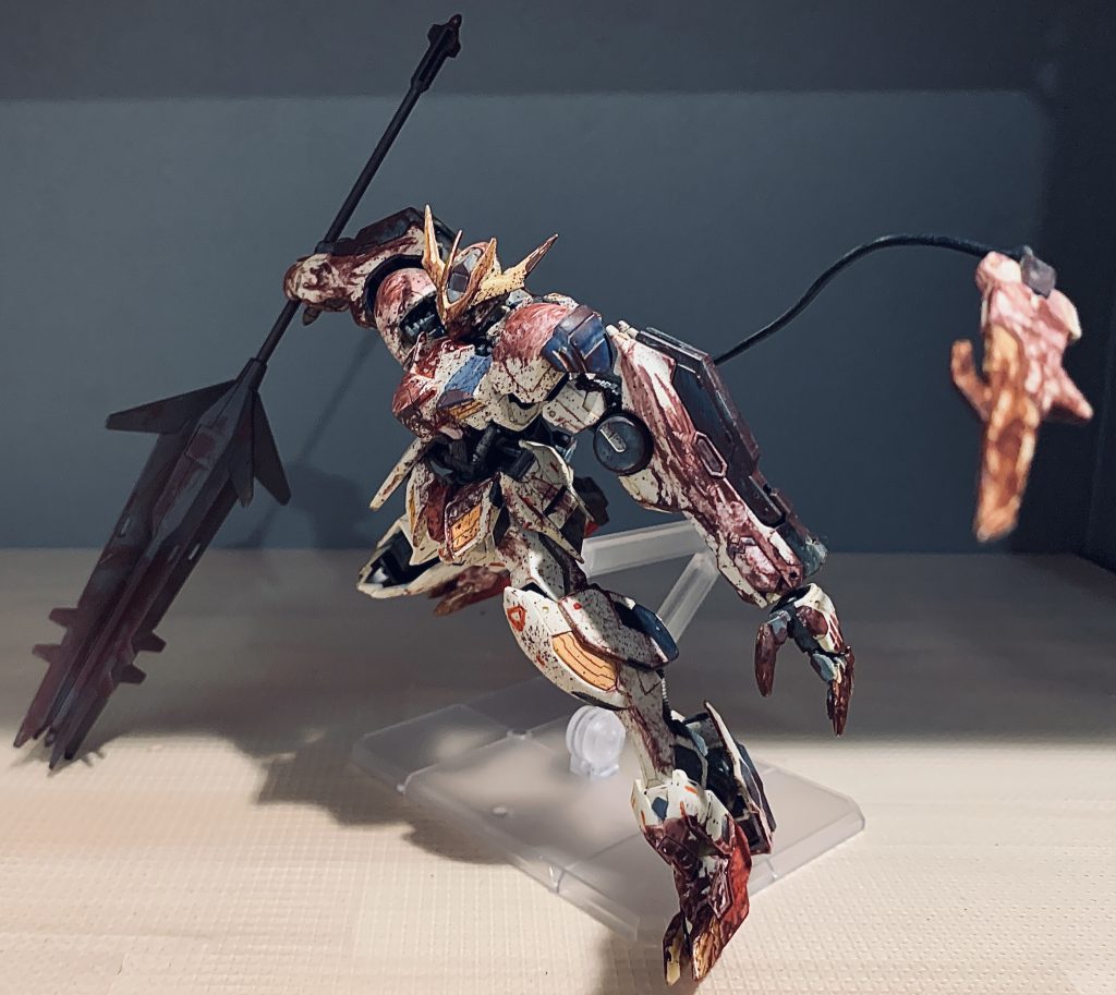 バルバトスには返りオイルがよく似合うとは思ってましたが正直やり過ぎかなと思いましたがもう止まりませんでしたw