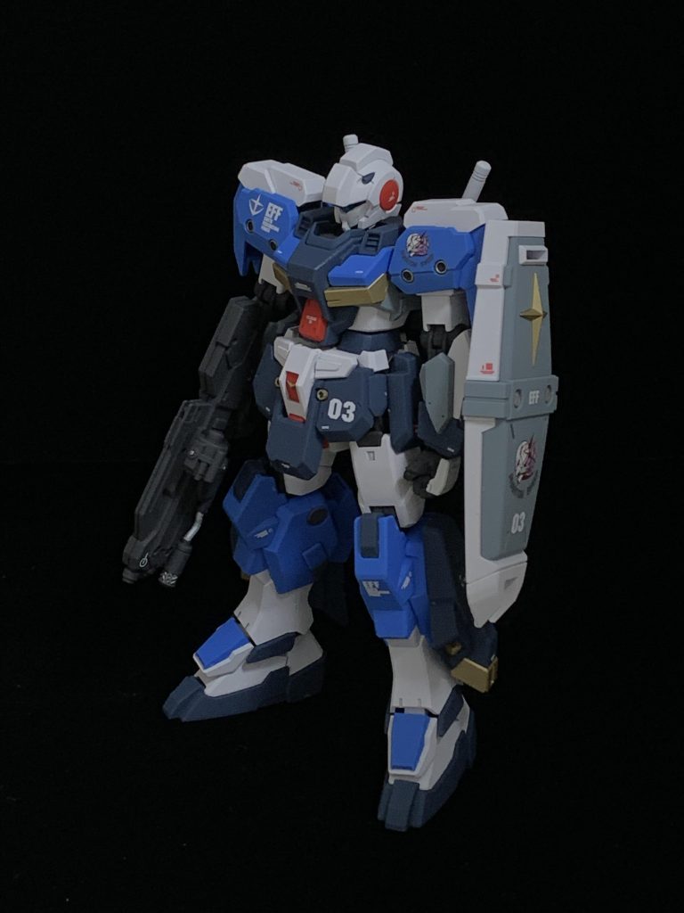 シェリー機ということで3番機です。そのうちジムコマンドも入手してヒュー機も製作したいです。