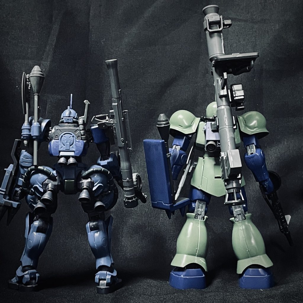 HG MS-05 旧ザク比較(ジークアクス版1st版)–4枚目/制作者:@積み機クズ師