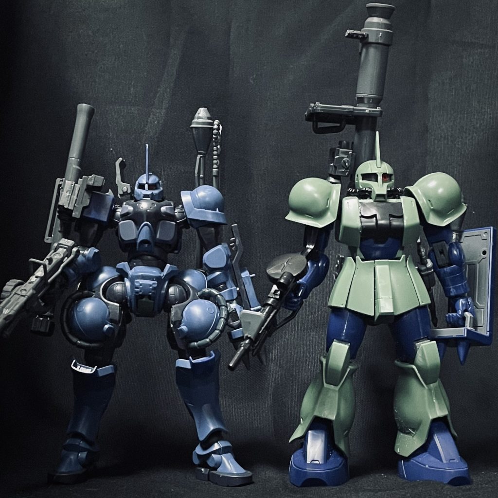 HG MS-05 旧ザク比較(ジークアクス版1st版)–3枚目/制作者:@積み機クズ師