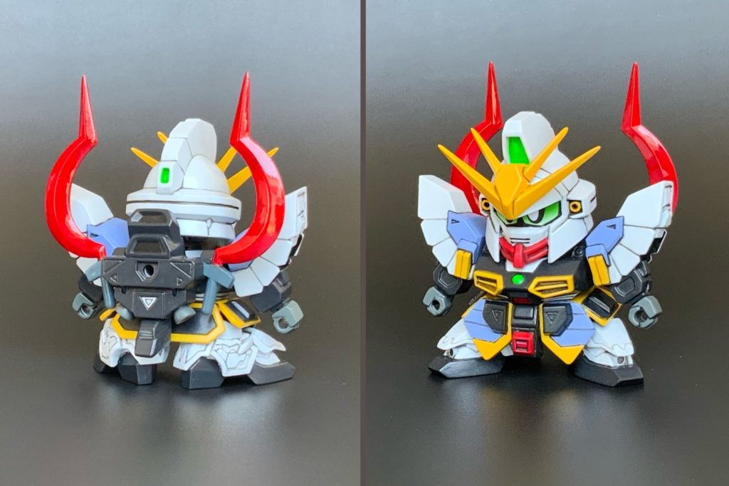 サンドロック改の特徴であるスラスターをバックパックや肩アーマーに追加。