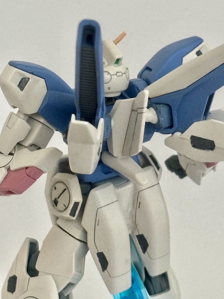 ノズルは水性グレーバイオレットで塗装し拭き取り