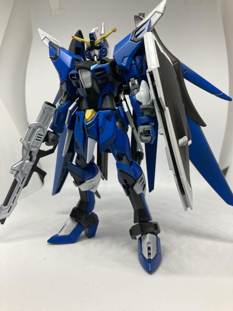 ディステニーのウィングをイモータルジャスティスにつけてみただけの簡単なミキシングですが、青色も相まって自分なりに満足度の高い作品に仕上がりました